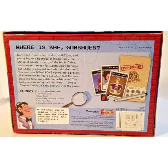 Where in the World is Carmen Sandiego? Card Game Unplayed Opened Complete - Picture 3 of 10